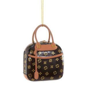 Cody Foster Luxury Handbag Ornament in Brown & Gold - NWT